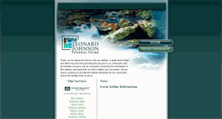 Desktop Screenshot of leonardjohnsonfuneralhome.com