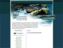 Tablet Screenshot of leonardjohnsonfuneralhome.com